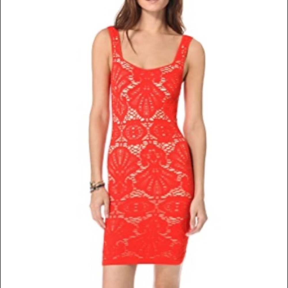 FREE PEOPLE INTIMATELY MINI Crocheted Dress med lg